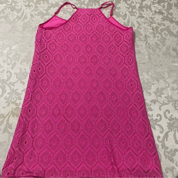 - Lilly Pulitzer Pop Pink sparkly dust dress size S - Picture 3 of 10